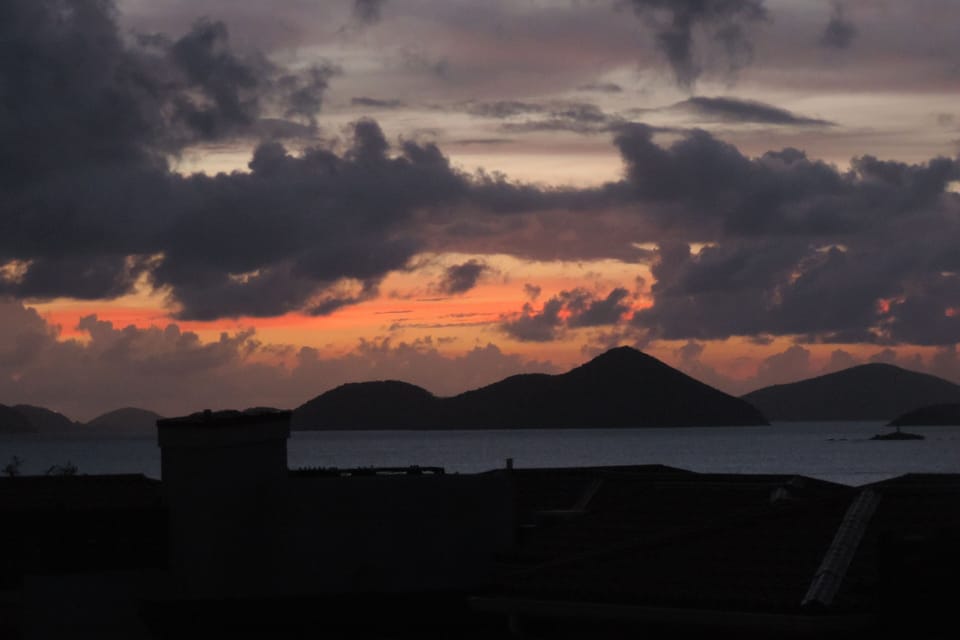 Sunset from condo patio