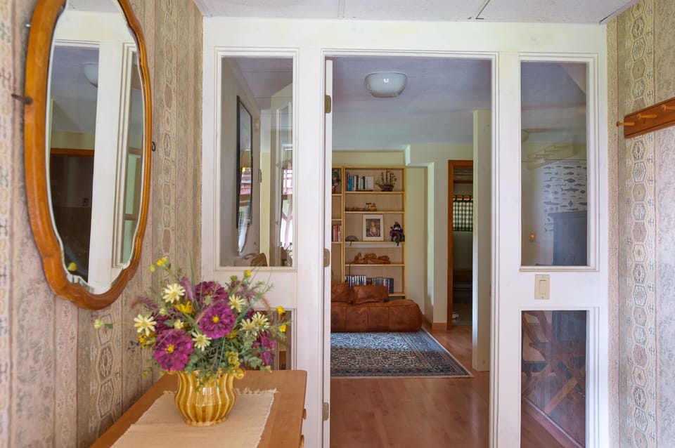 Lower level apartment with two bedrooms and bath