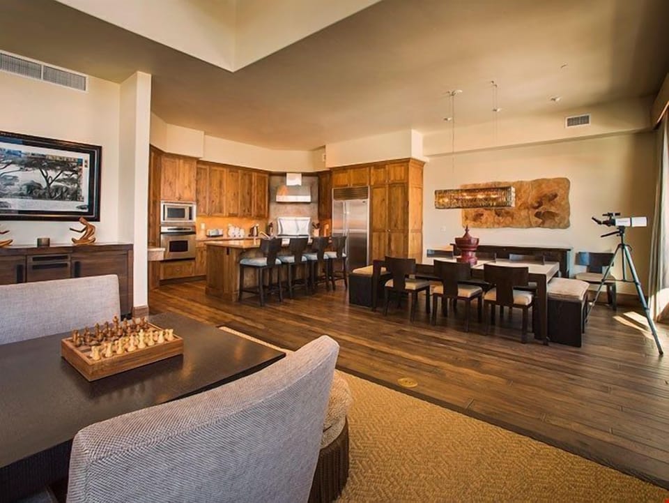 Entertain and enjoy meals together at the dining room table.