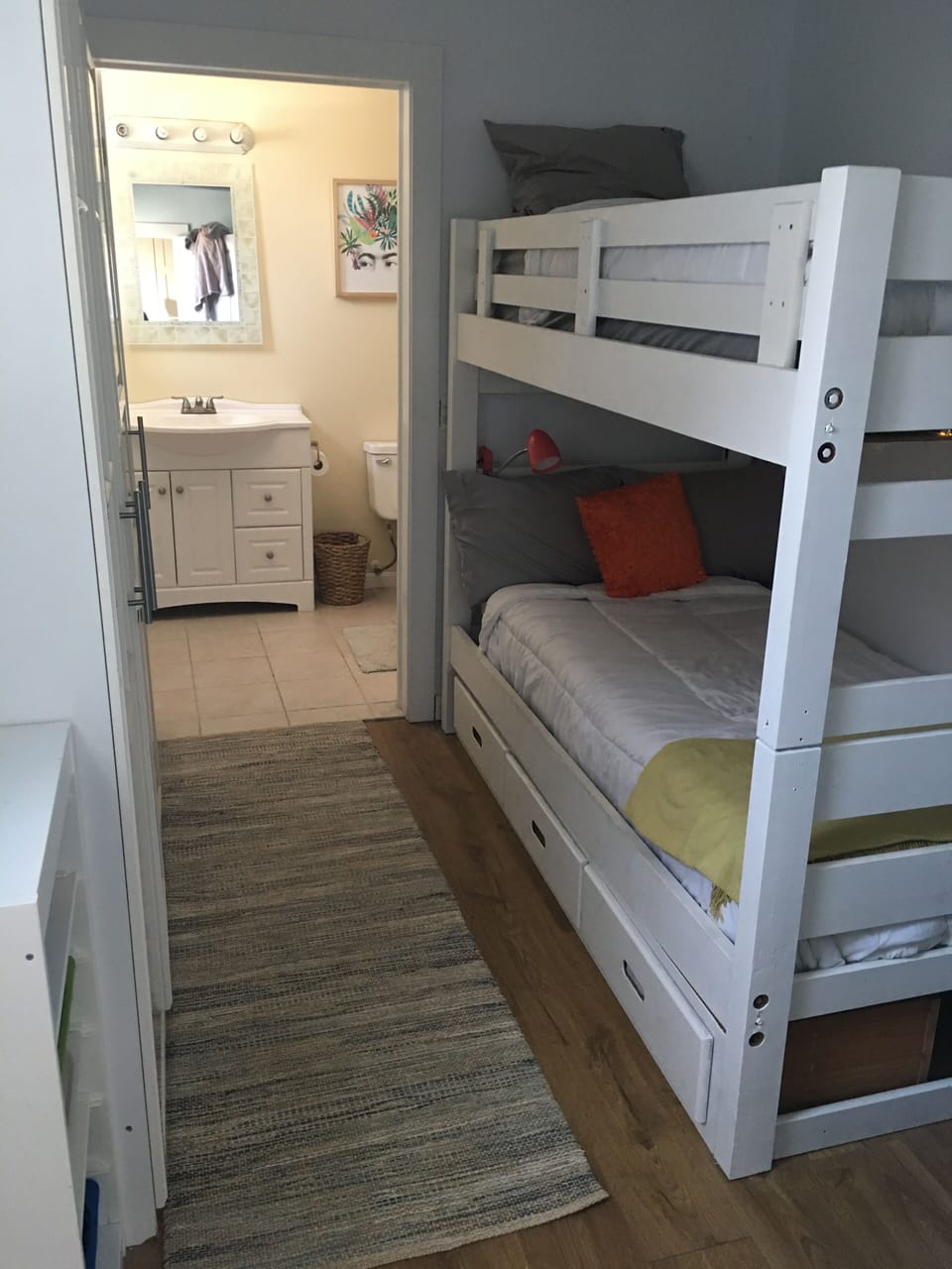 Bunk Room , cot is available.