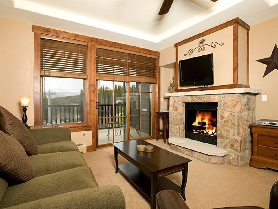 Enjoy a night in with the cozy living area