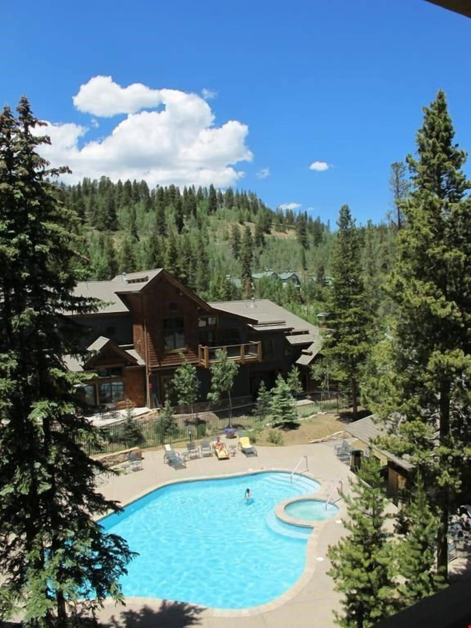 Relax one afternoon in the outdoor pool and hot tub.