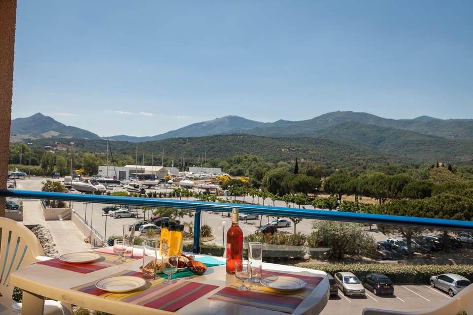 Enjoy some fresh air on the private balcony.