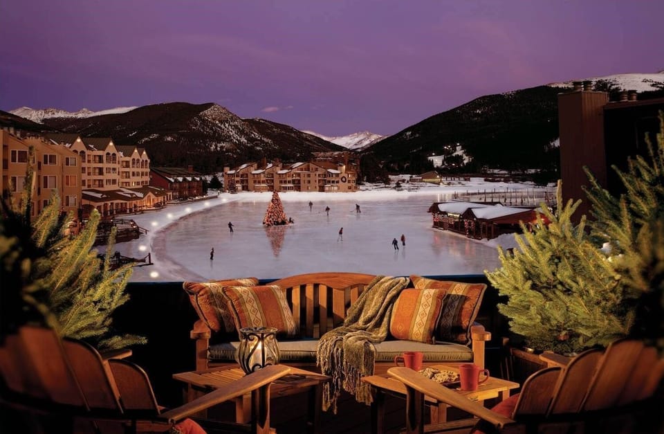 Enjoy breathtaking views of Keystone from your condo.
