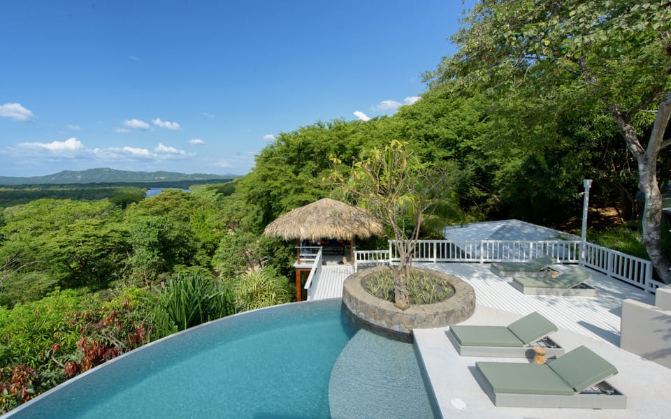 Swimming pool with a view