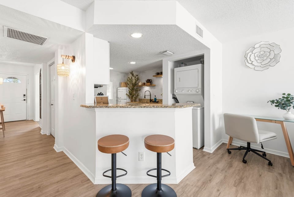View towards kitchen from living room