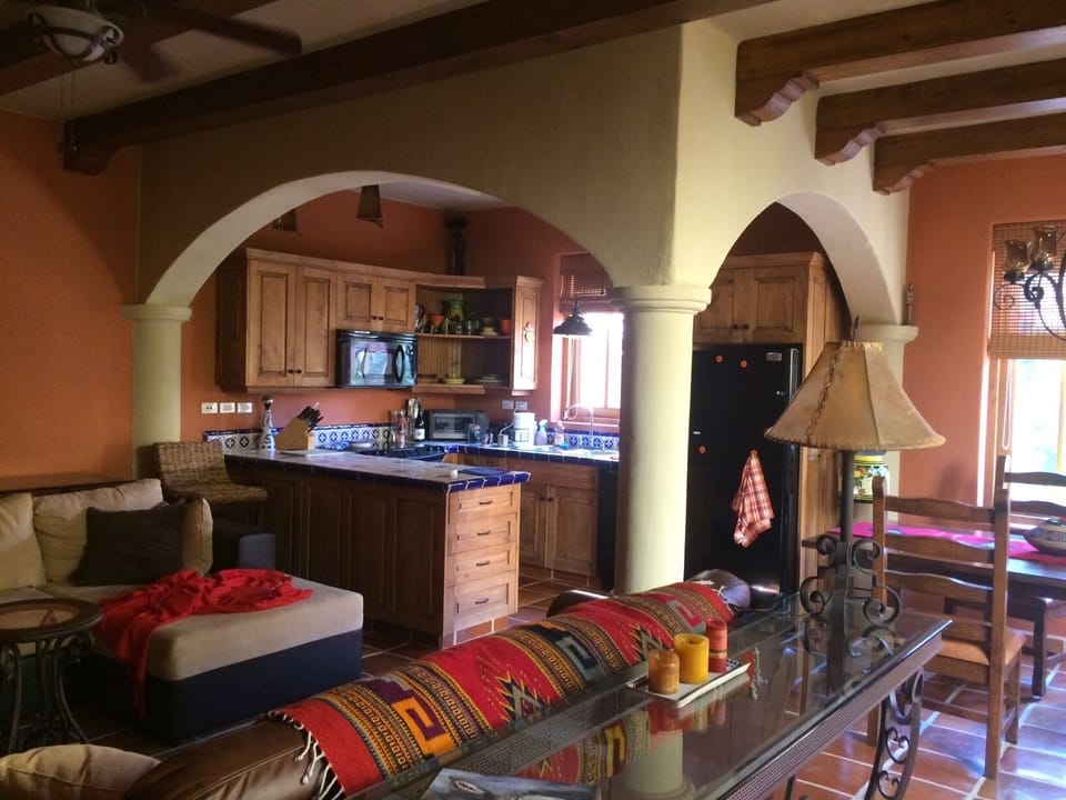 Open concept living/dining and kitchen with beautiful east morning exposure.