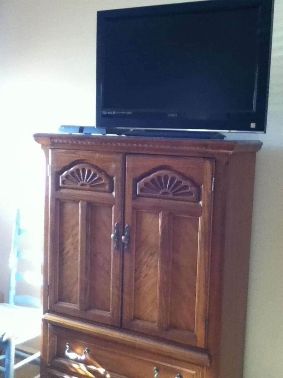 2nd bedroom HD flat screen tv and dresser
