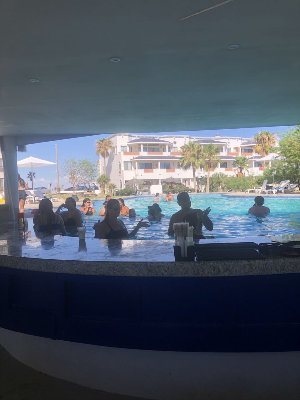 Swim up bar and snack bar.