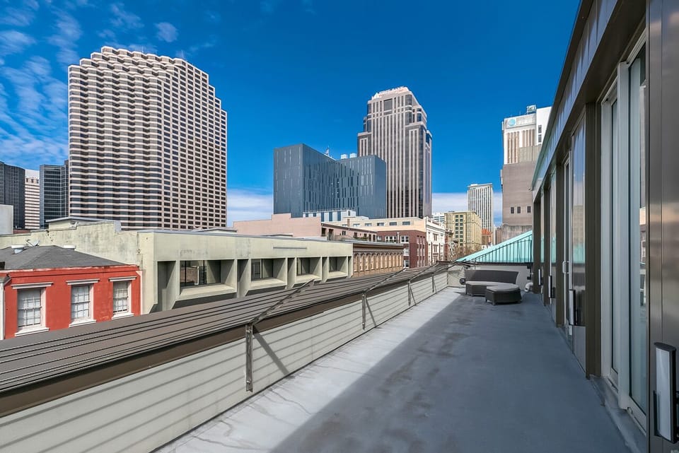 Large terrace.