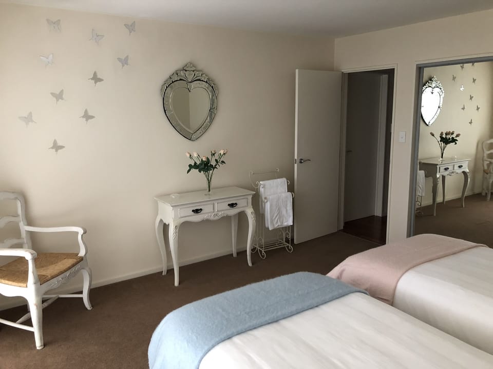 Twin King Single bedroom and wardrobes with built-in  drawers