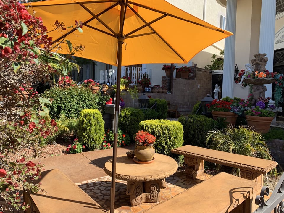 Outdoor sitting area 