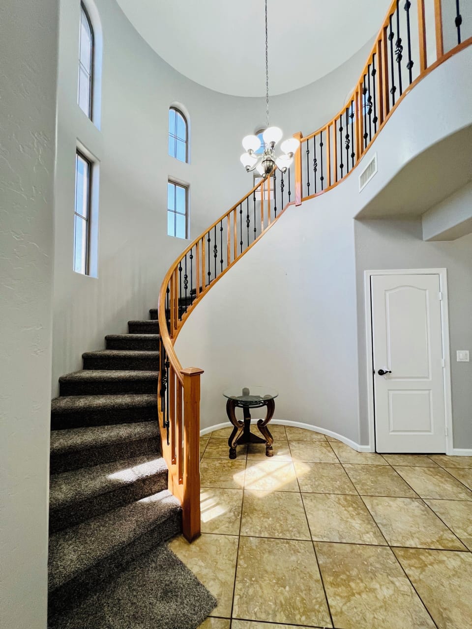 Comfortable stairs to walk upstairs to second floor 