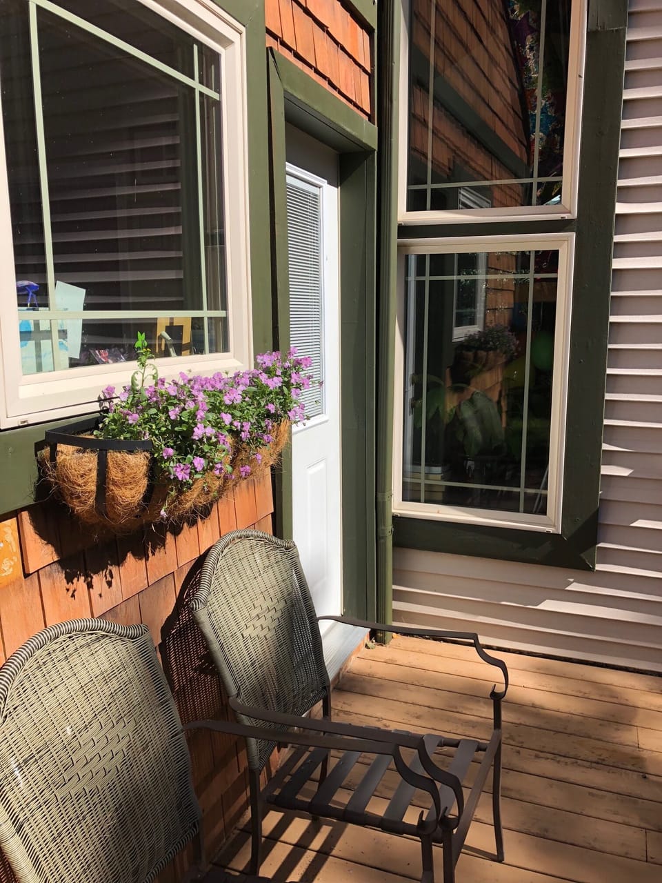 Side porch - you can literally follow the sun around the house 