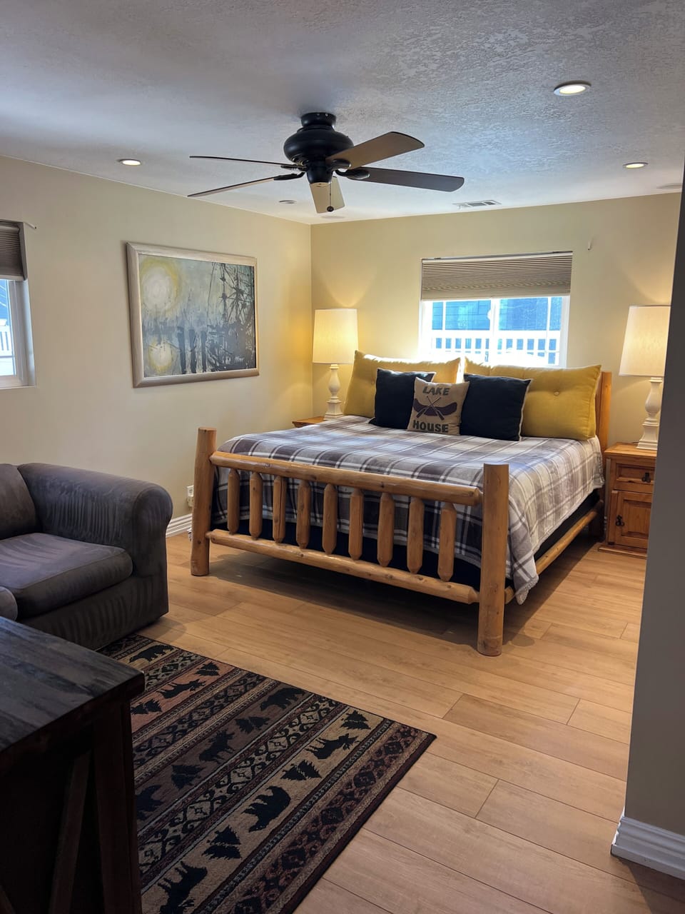 Master bedroom with ensuite bath