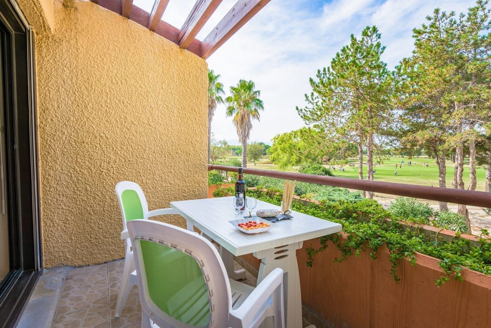 Enjoy meals outside on your private patio.