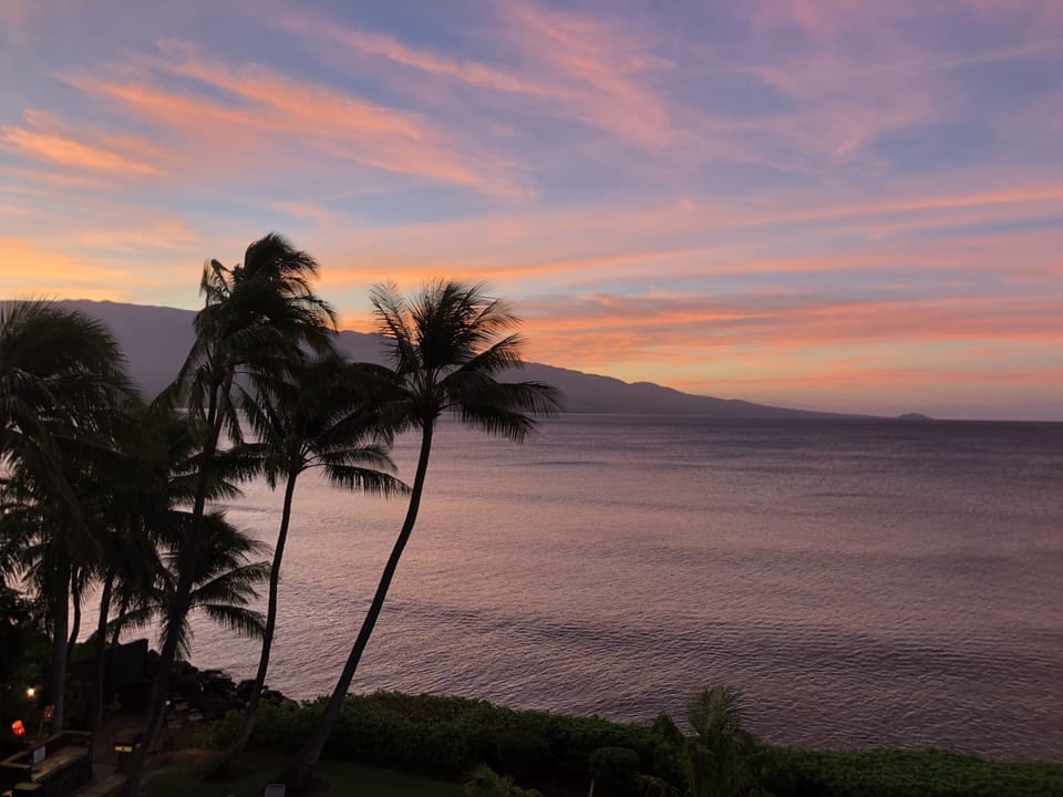 View from Lanai at Sunrise