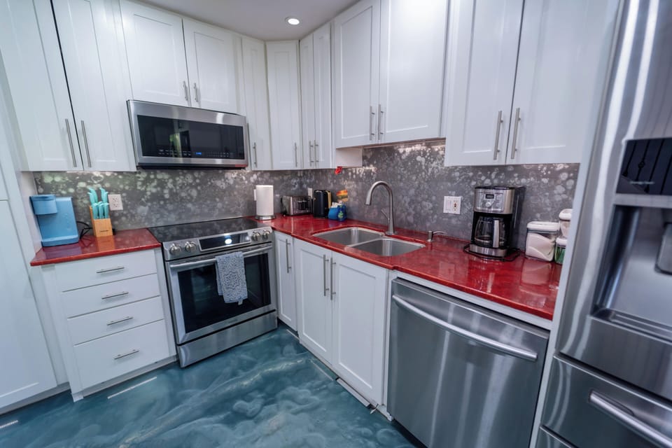 Fully stocked kitchen