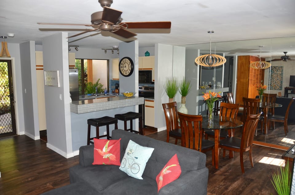 Dining, Kitchen, and indoor Living Space