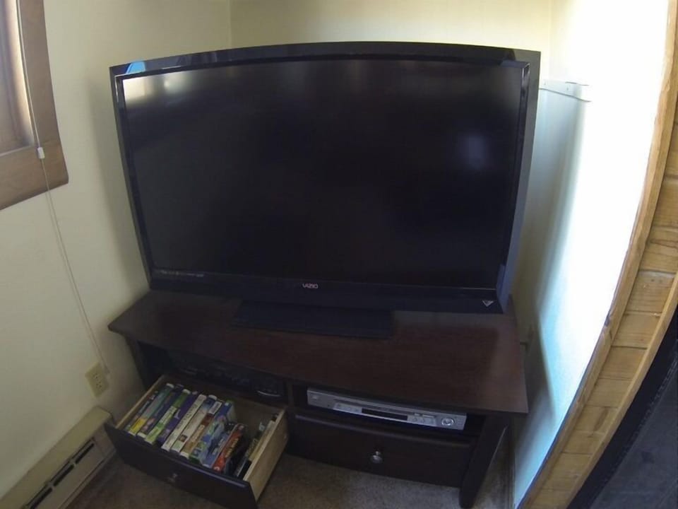 46' TV, VHS and DVD. Great movies available for the whole family. Rated G-R