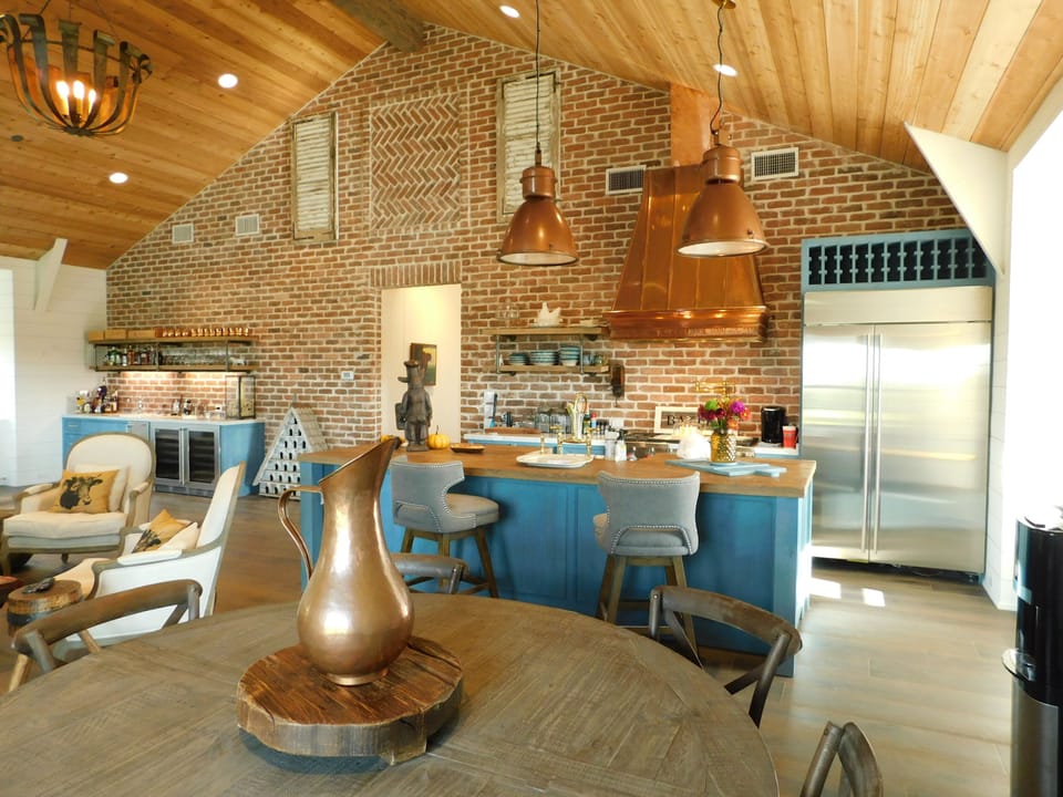 Ample seating for dining, etc.