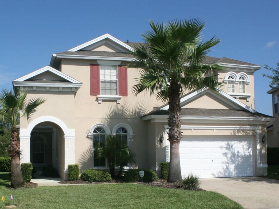 Front view of villa