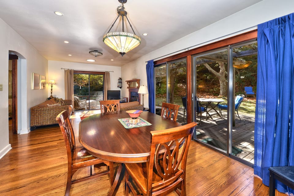 Dining Room with view to patio