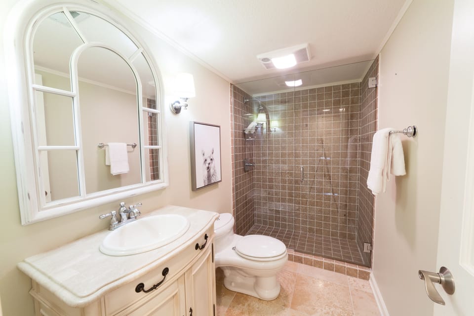 Walk in Shower in Guest Bath