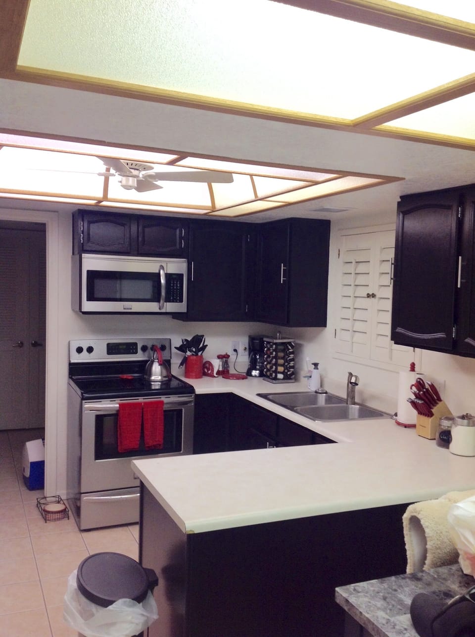 Fully stocked kitchen