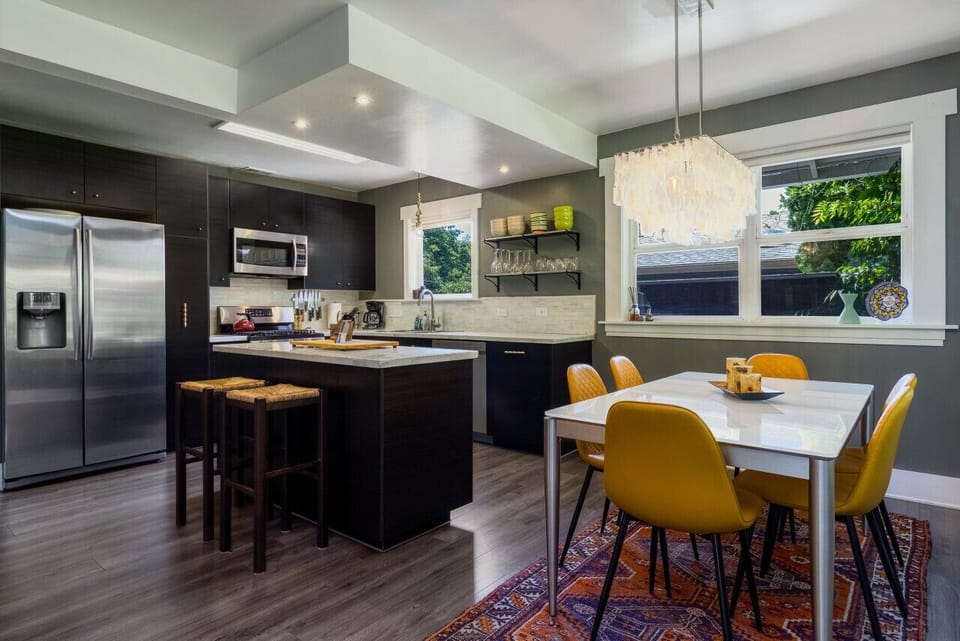Main floor kitchen with island