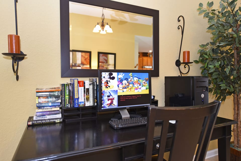 Lounge Area Equipped with Desktop PC