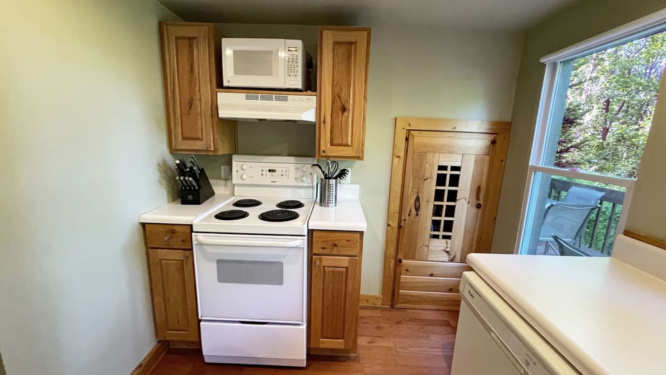 Stove and supply closet