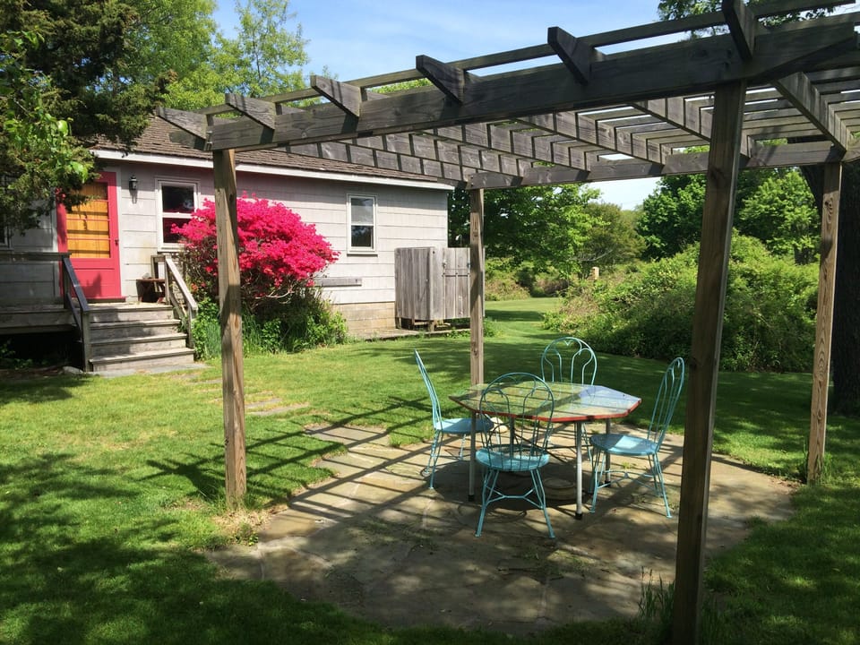 Pergola with outside dining