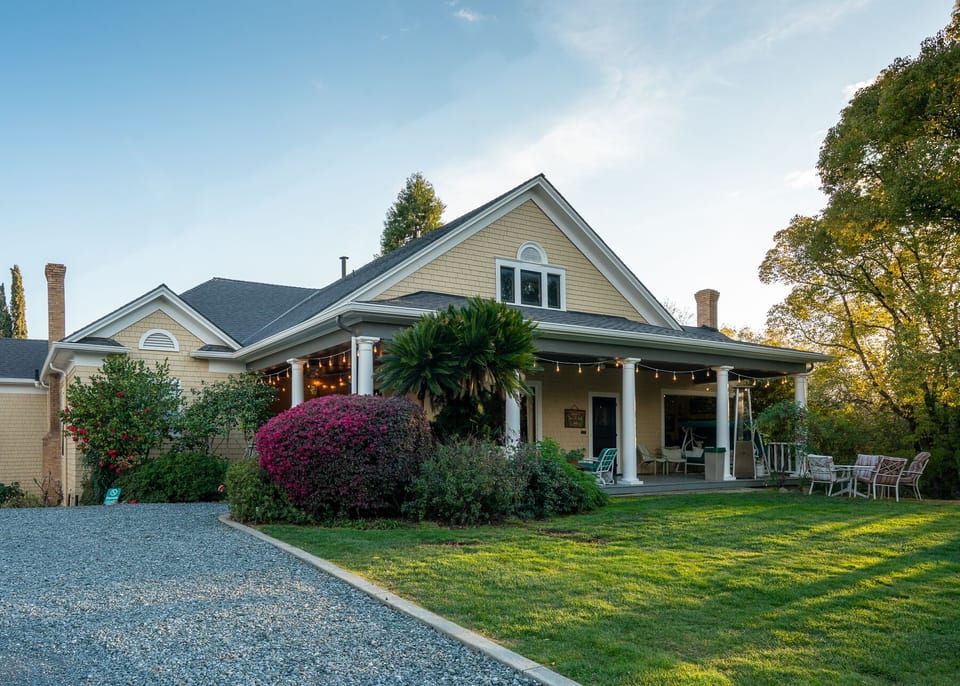 Main House at Sunset