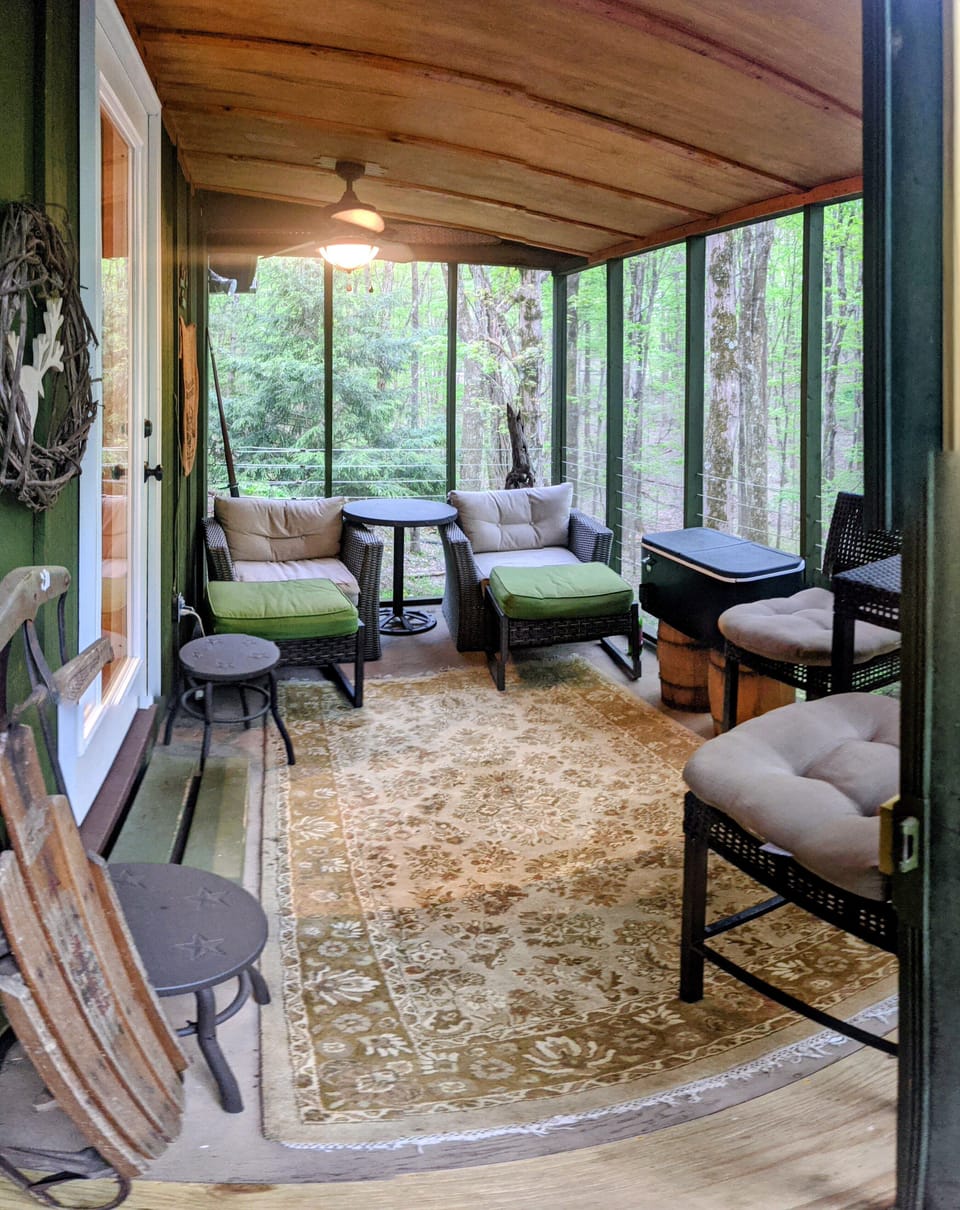 back screened in porch