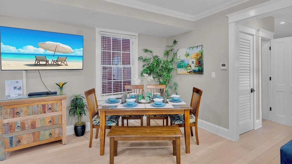 Gather around your dining table for meals and conversation...