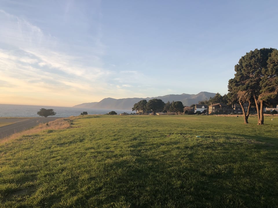 Looking north from the Golf Course 100’ walk from the back yard