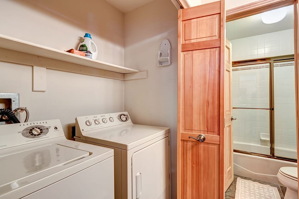 Laundry Area located in the third bathroom on the main level