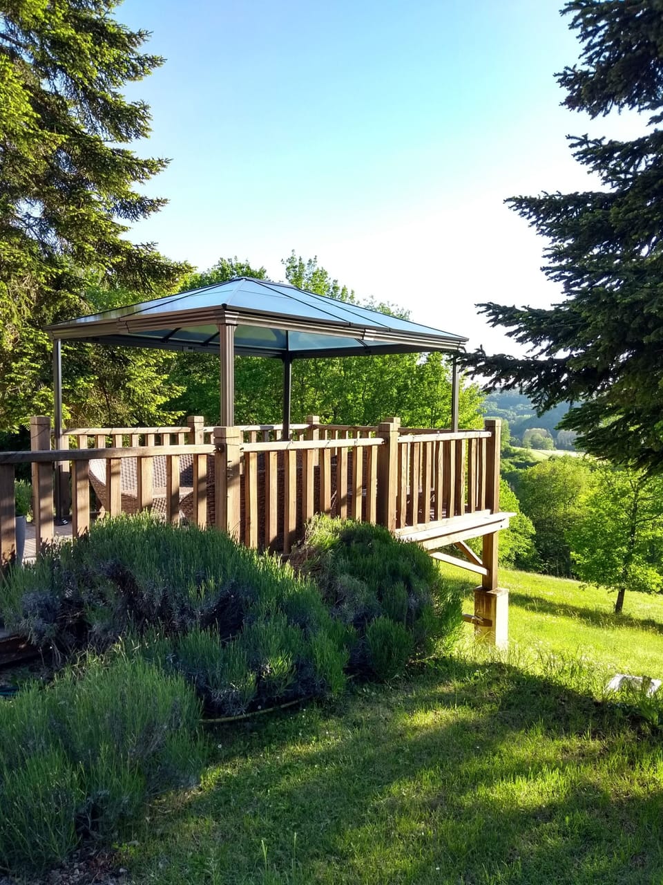 Sunsets and starry skies from the raised terrace