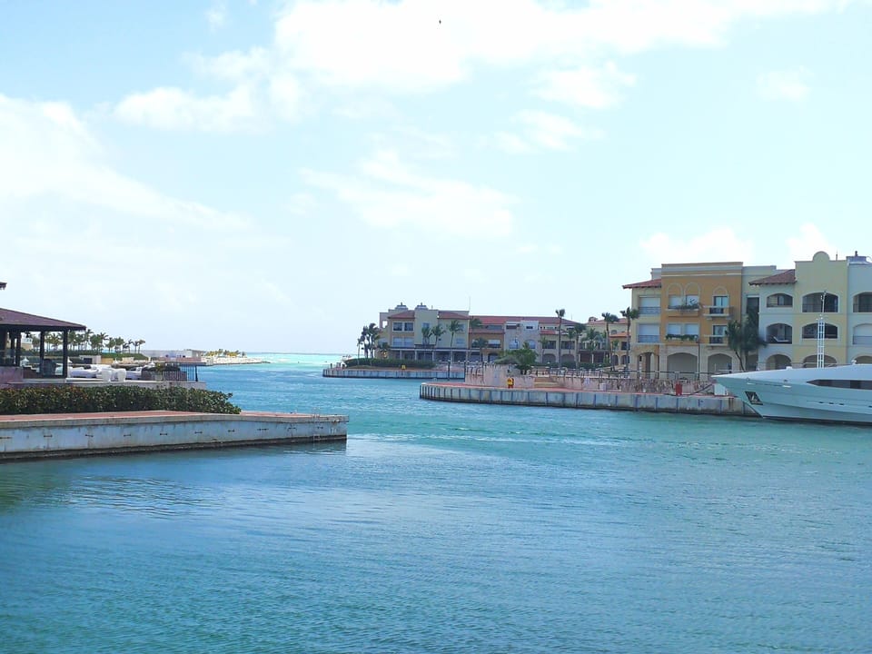 Entrance to the Marina. View from the apartment