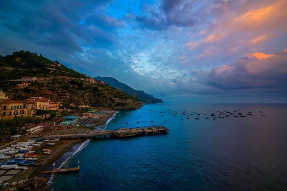the beautiful town of Minori