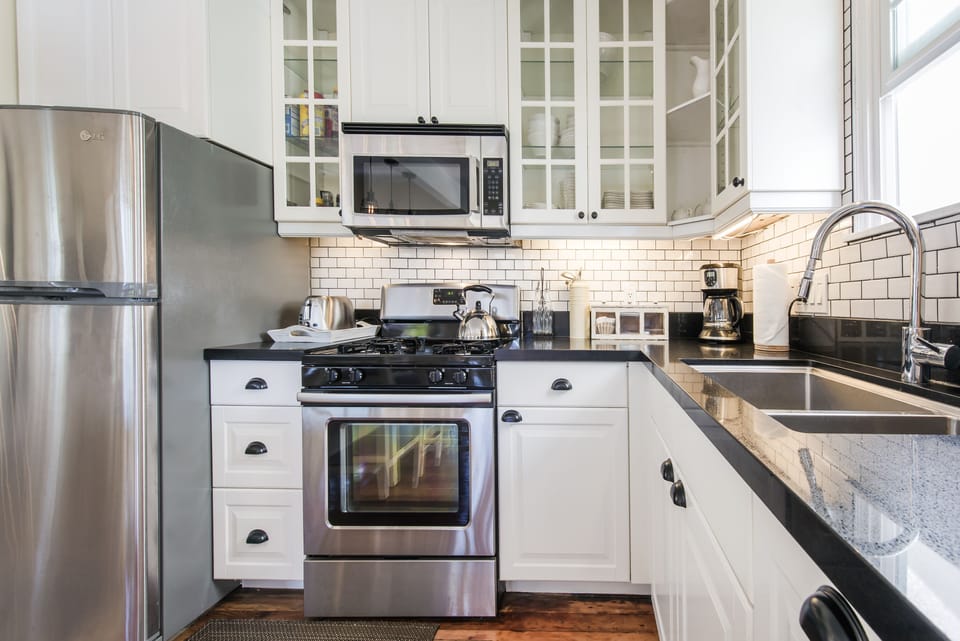 All brand new stainless steal appliances