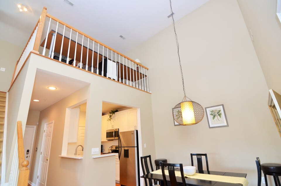 Showing upstairs