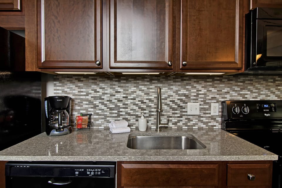 Kitchen - Under the cabinet lighting helps with preparing meals