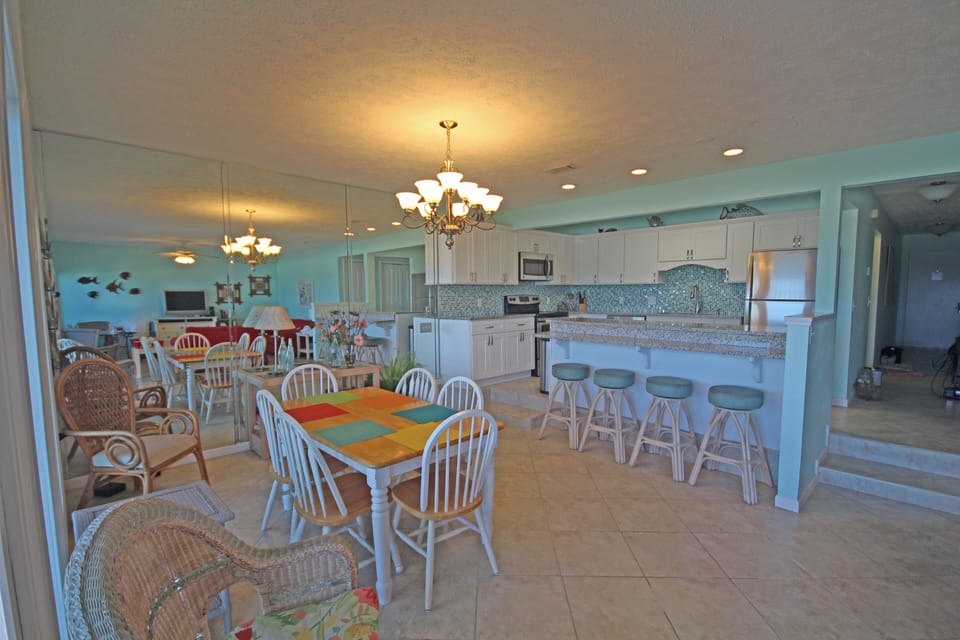 Dining Area and Open Kitchen (all have incredible Ocean Views)