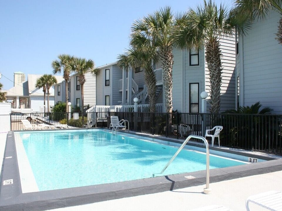 Closest unit to the pool- entrance to our unit is just outside the photo to R