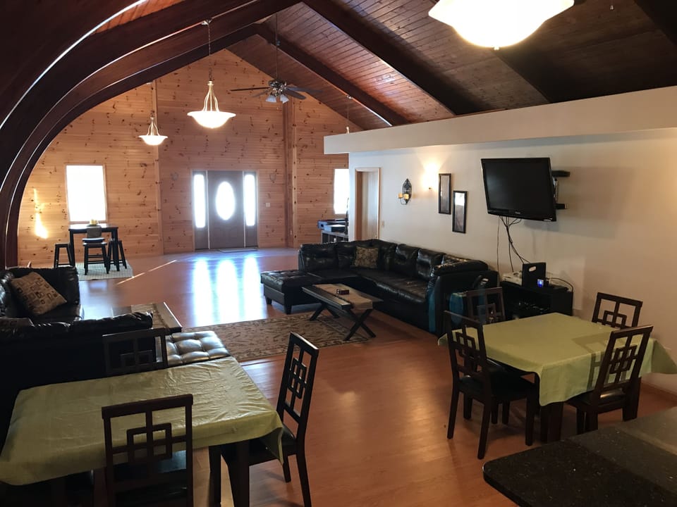 Open floor plan kitchen