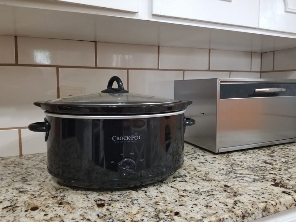 Crock pot available for use