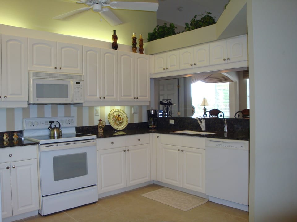 Kitchen with granite counter tops