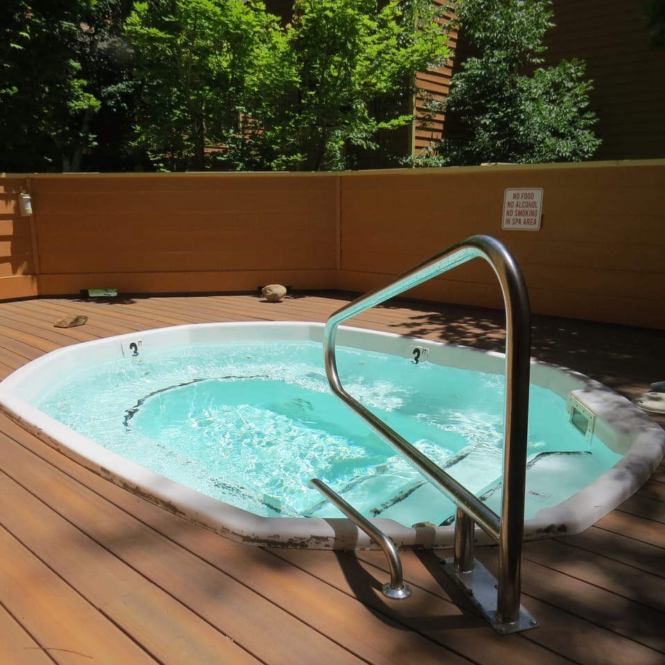 Spa and sauna...just outside condo